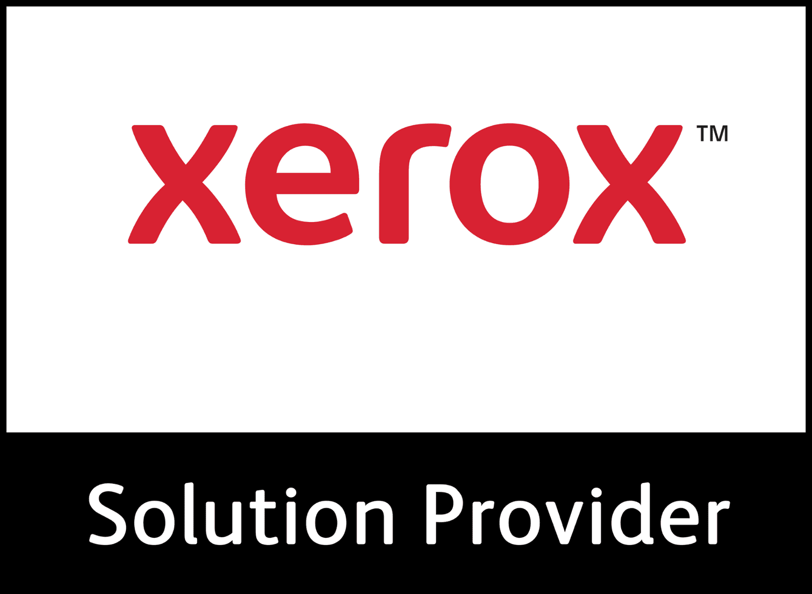 xerox logo in red